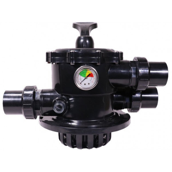 2" Multiport Valve for Sand Filter รุ่น KP D.800 - 1200 Top Mount [สีดํา] Jesta