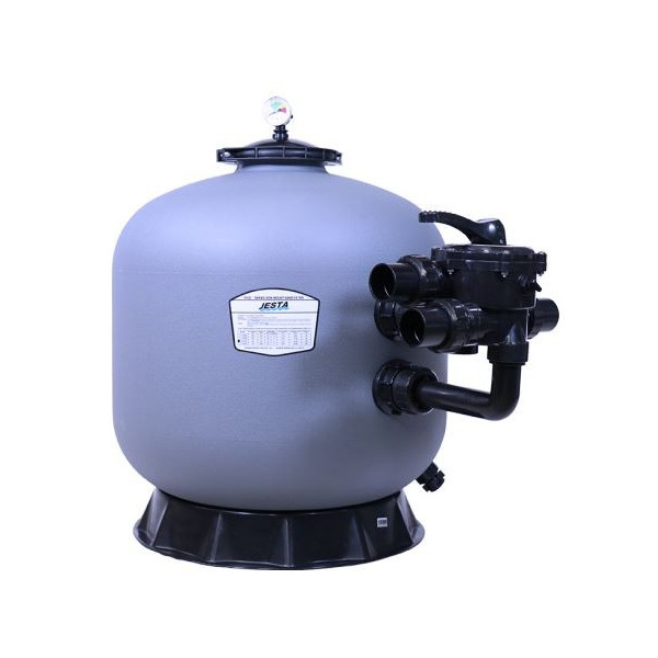 P-CG700 28” Thermo Plastic Side Mount Sand Filter Flow Rate 20 m³/h Multiport Valve Size 1.5” Jesta