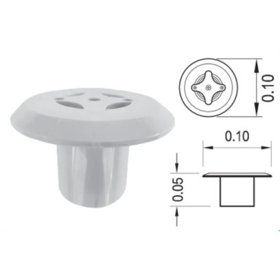 PSF‐20‐W Floor Inlet Connection 1.5 "& 2 " Colour White Pool&spa