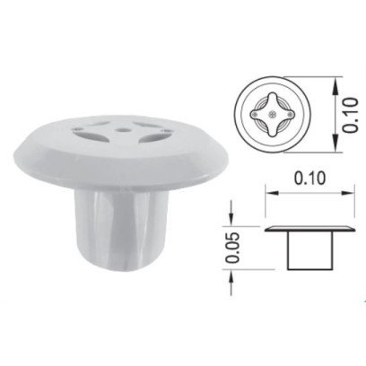 Floor Inlet PSF‐20‐W Connection 1.5 "& 2 " Colour White Pool&spa