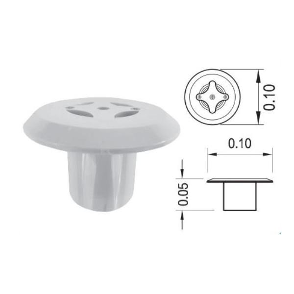 Floor Inlet PSF‐20‐W Connection 1.5 "& 2 " Colour White Pool&spa