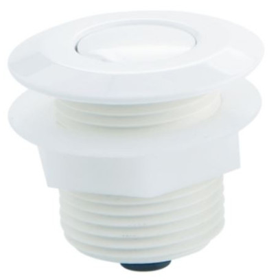 Pneumatic press button switch - White plastic front panel Astralpool