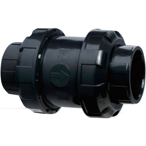 Swing Check Valve 1.5" UPVC Double Union Sanking